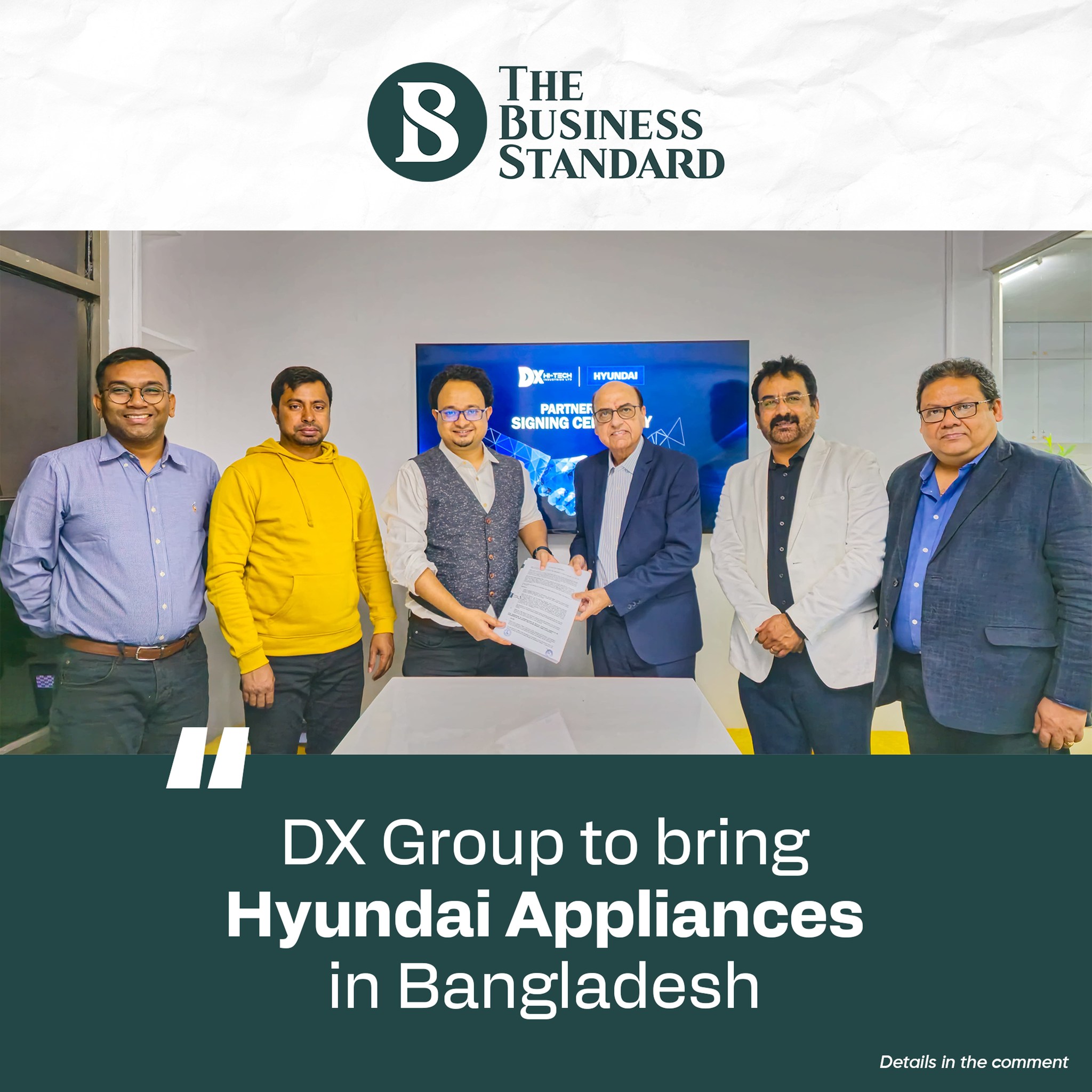 DX Group and Hyundai Electronics Partnership Signing Ceremony